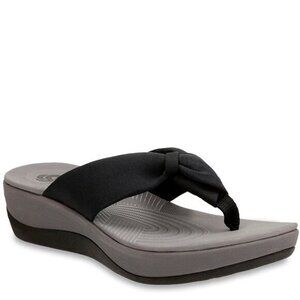 Clarks Black & Gray Cloudsteppers Sandals  9